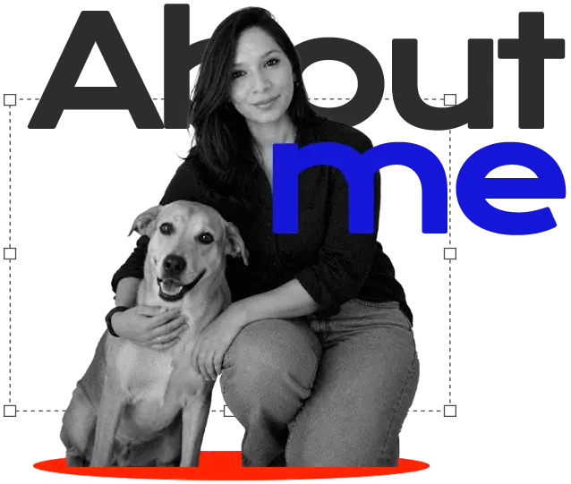About me - Tanushree Dutta with her dog